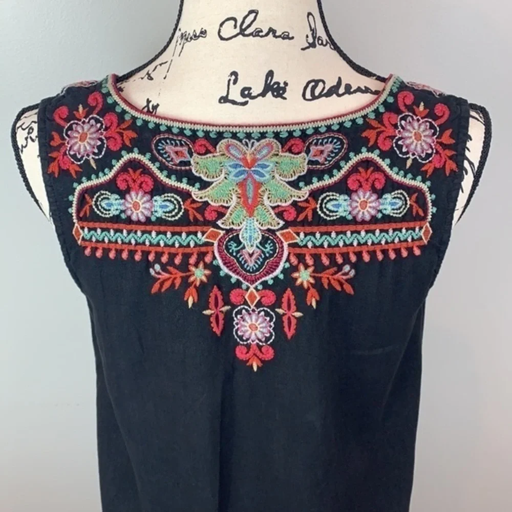 Johnny Was Anniek Trapeze Tunic Black NWT - Picture 9 of 11